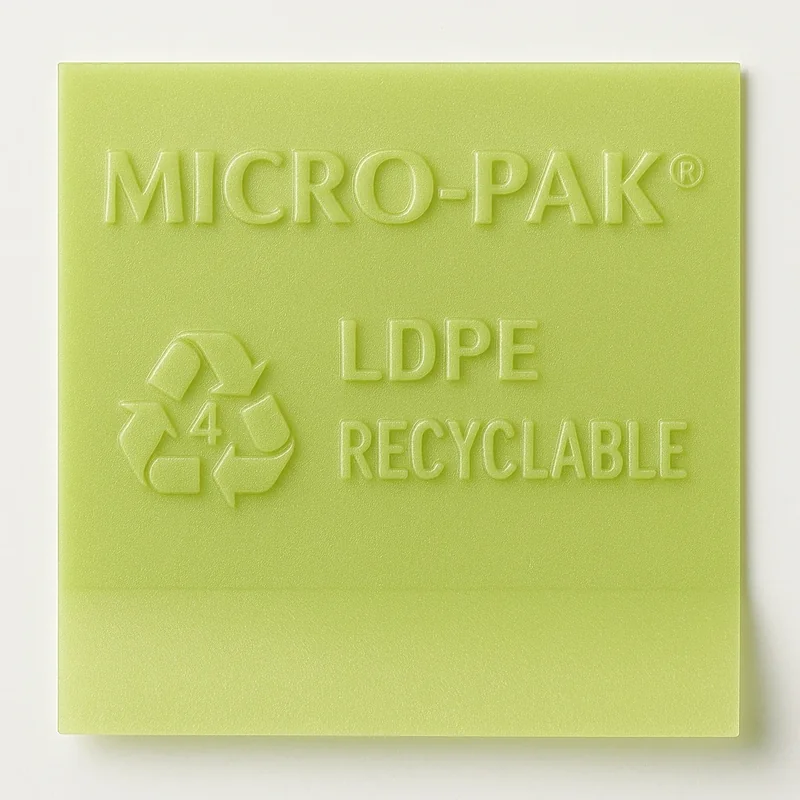 Nhãn Sticker LDPE Recyclable Micro-Pak® của Hatchongamvn
