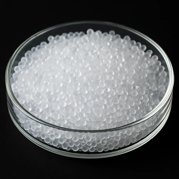 Silica Gel dạng hạt trong khay thuỷ tinh